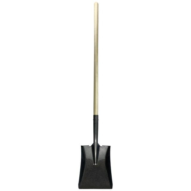 Workforce Tools Square Point Shovel - Sturdy 48” Wooden Handle - Heavy Duty 16 Gauge Steel Head