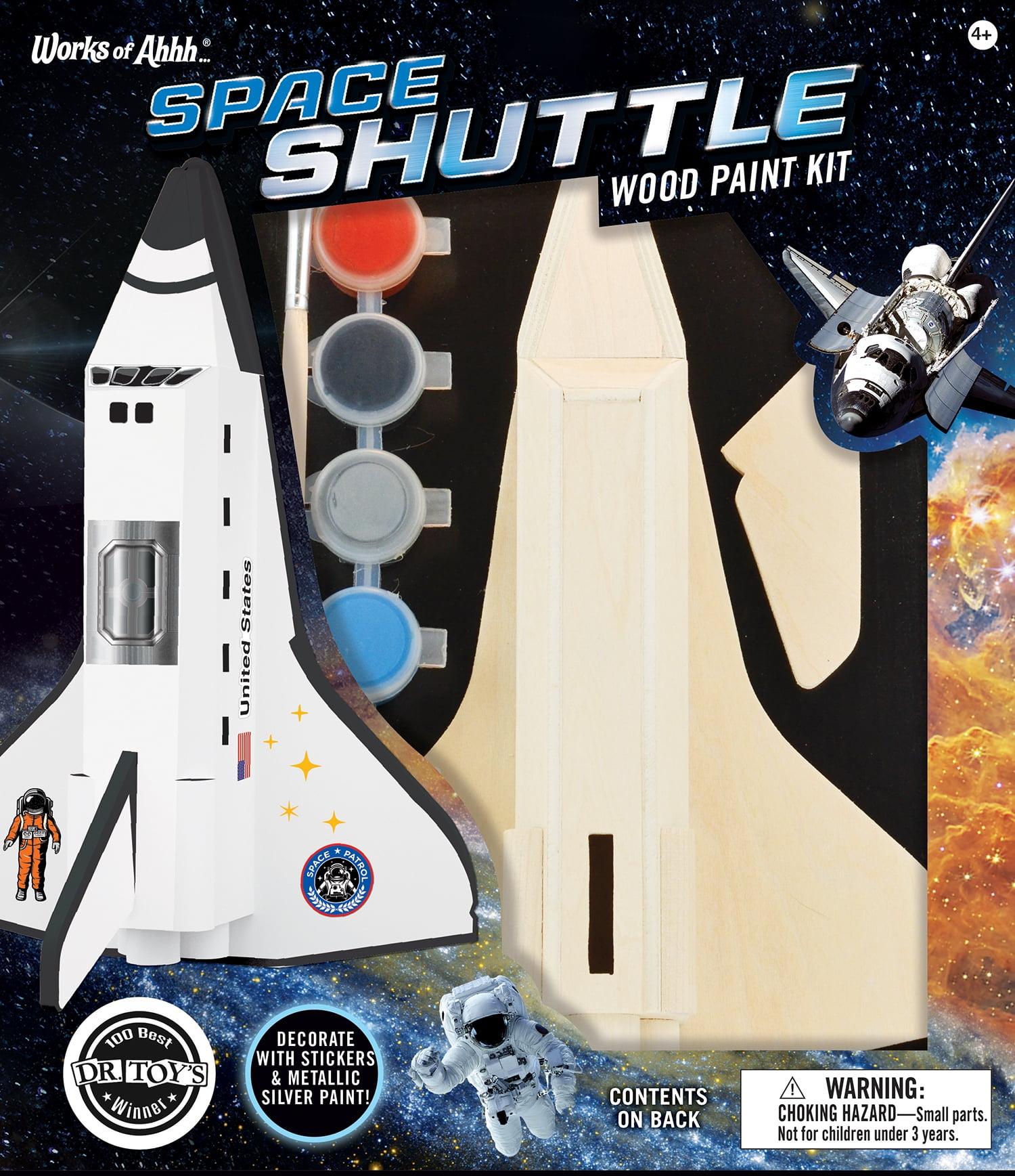 Works of Ahhh Craft Set - Space Shuttle Wood Paint Kit