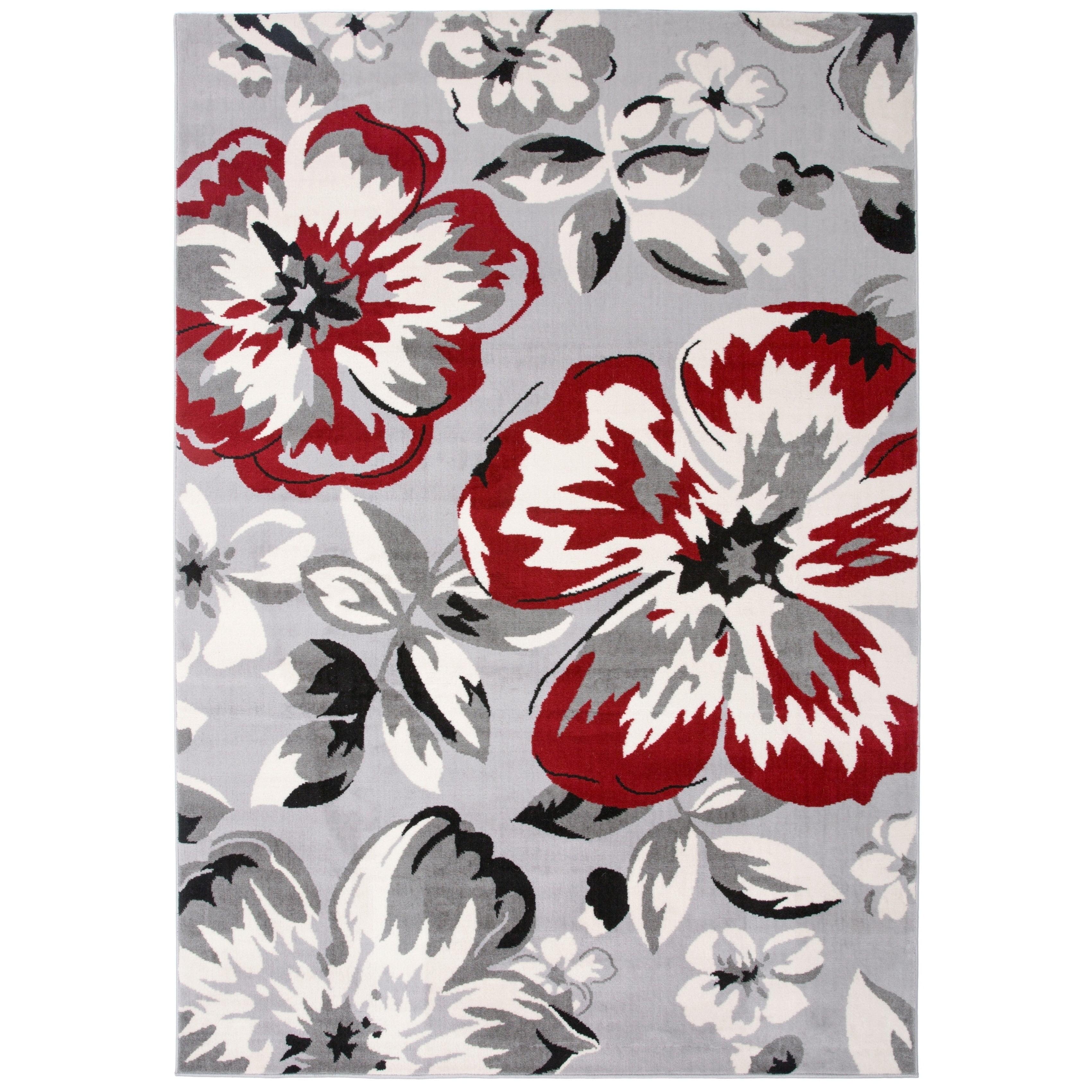 World Rug Gallery Modern Floral Desing Area Rug