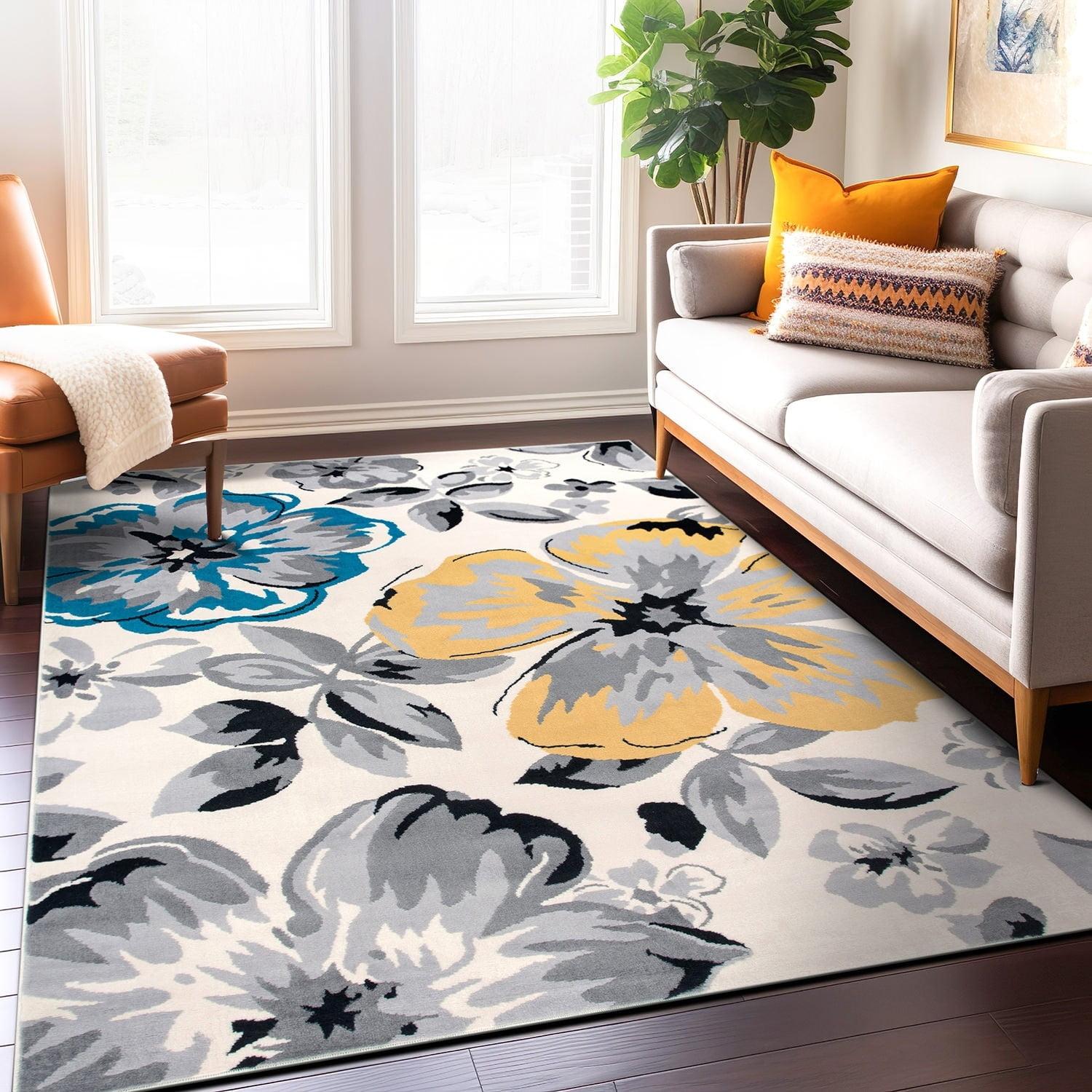 World Rug Gallery Modern Floral Desing Area Rug