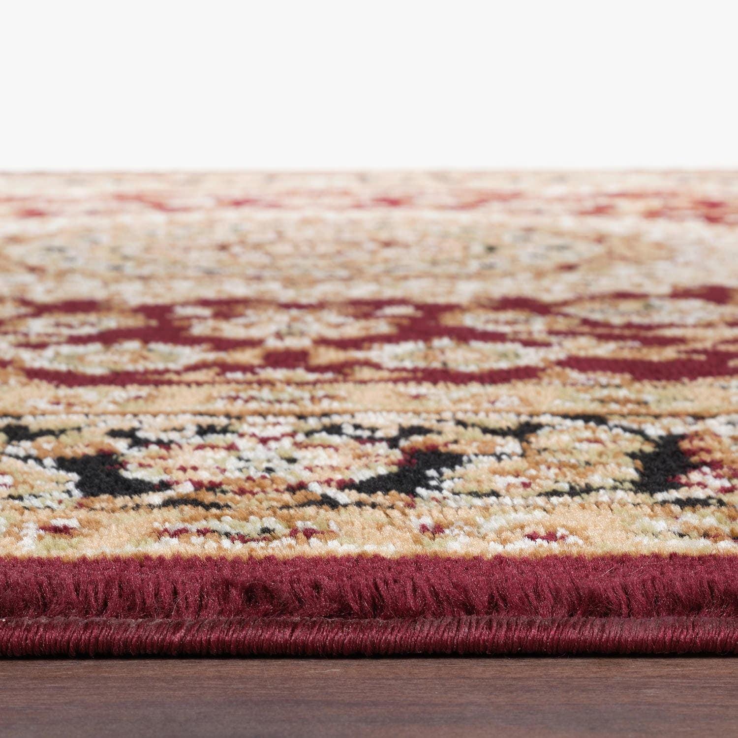 World Rug Gallery Traditional Oriental Medallion Area Rug - BURGUNDY 12'x15'