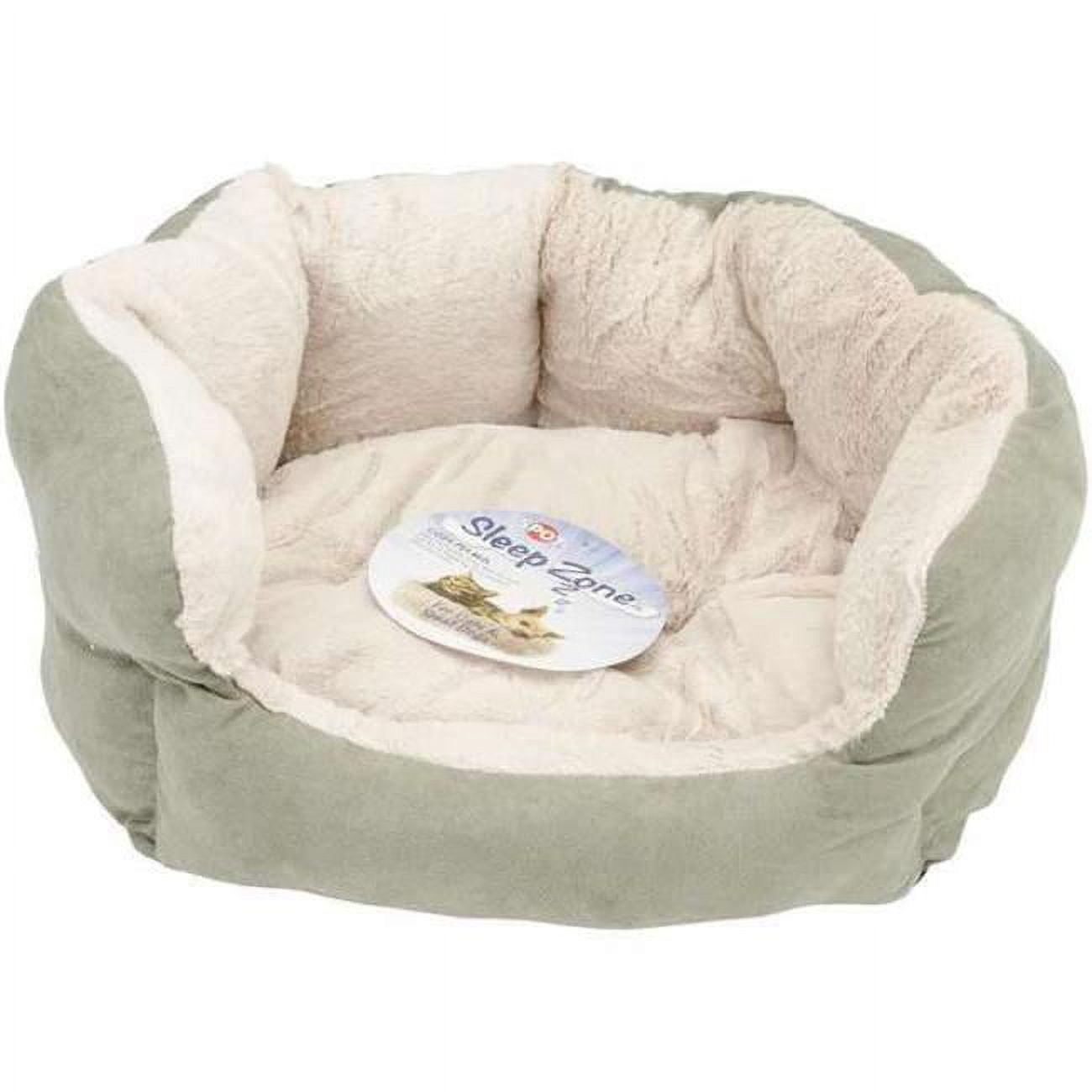 Sage Green Small Reversible Faux Suede Pet Bed