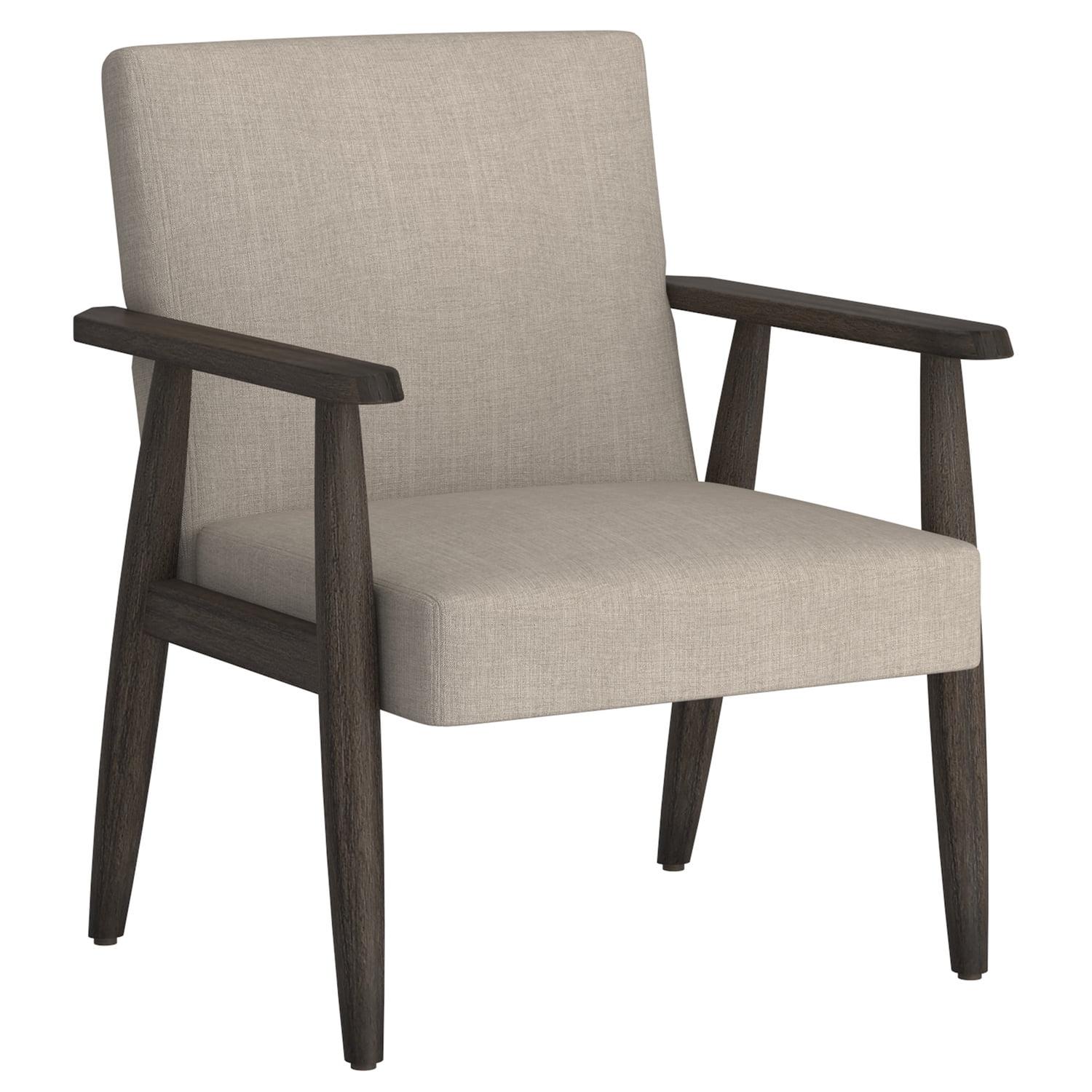 Worldwide Home Furnishings 403-588BG Huxly Accent Chair - Beige & Weathered Brown