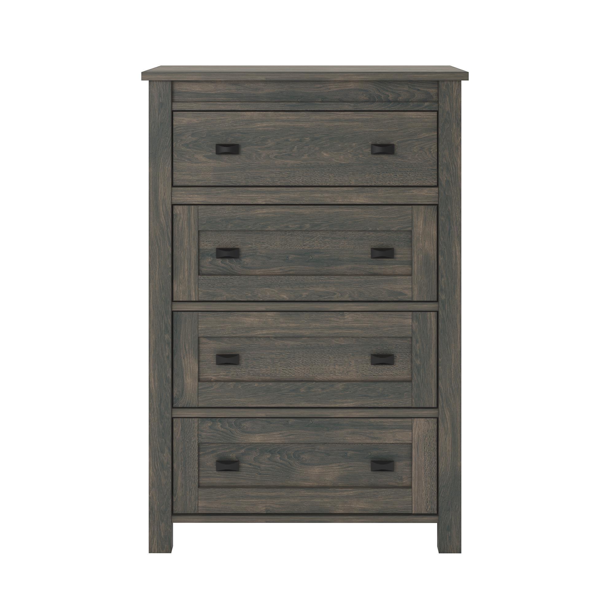 Farmington Weathered Oak 4-Drawer Farmhouse Dresser