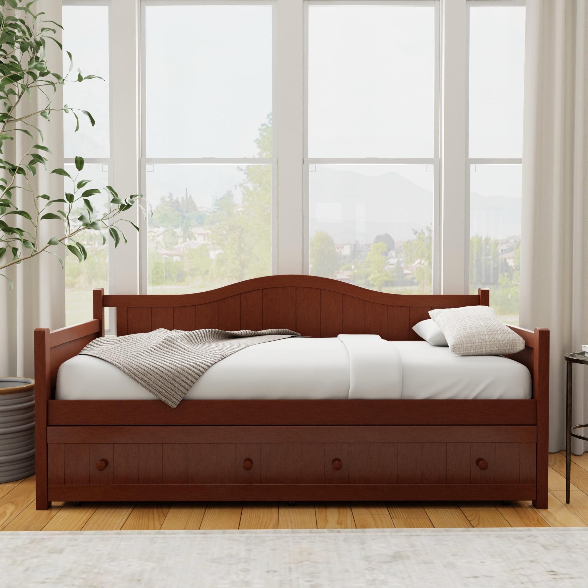 Staci Wood Daybed with Trundle Twin - Cherry - Hillsdale Furniture