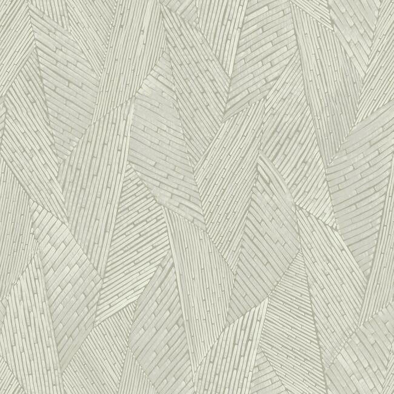 RoomMates Woven Reed Stitch Taupe Peel and Stick Wallpaper