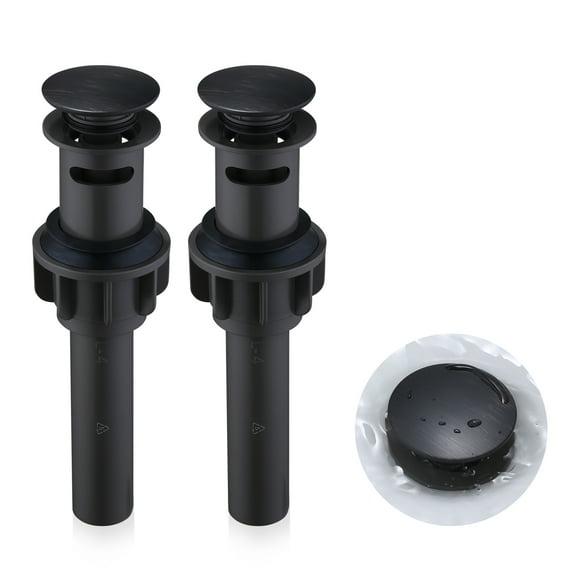 Pop-Up Bathroom Sink Drain with Overflow( 2Pack)