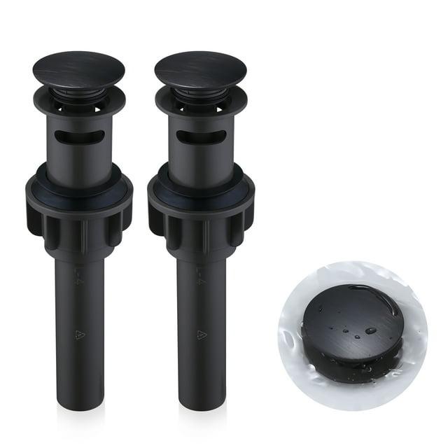 Pop-Up Bathroom Sink Drain with Overflow( 2Pack)