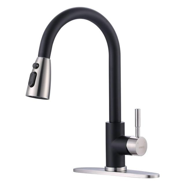High Arc Pull Down Kitchen Faucet with Sprayer