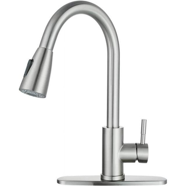 High Arc Pull Down Kitchen Faucet with Sprayer
