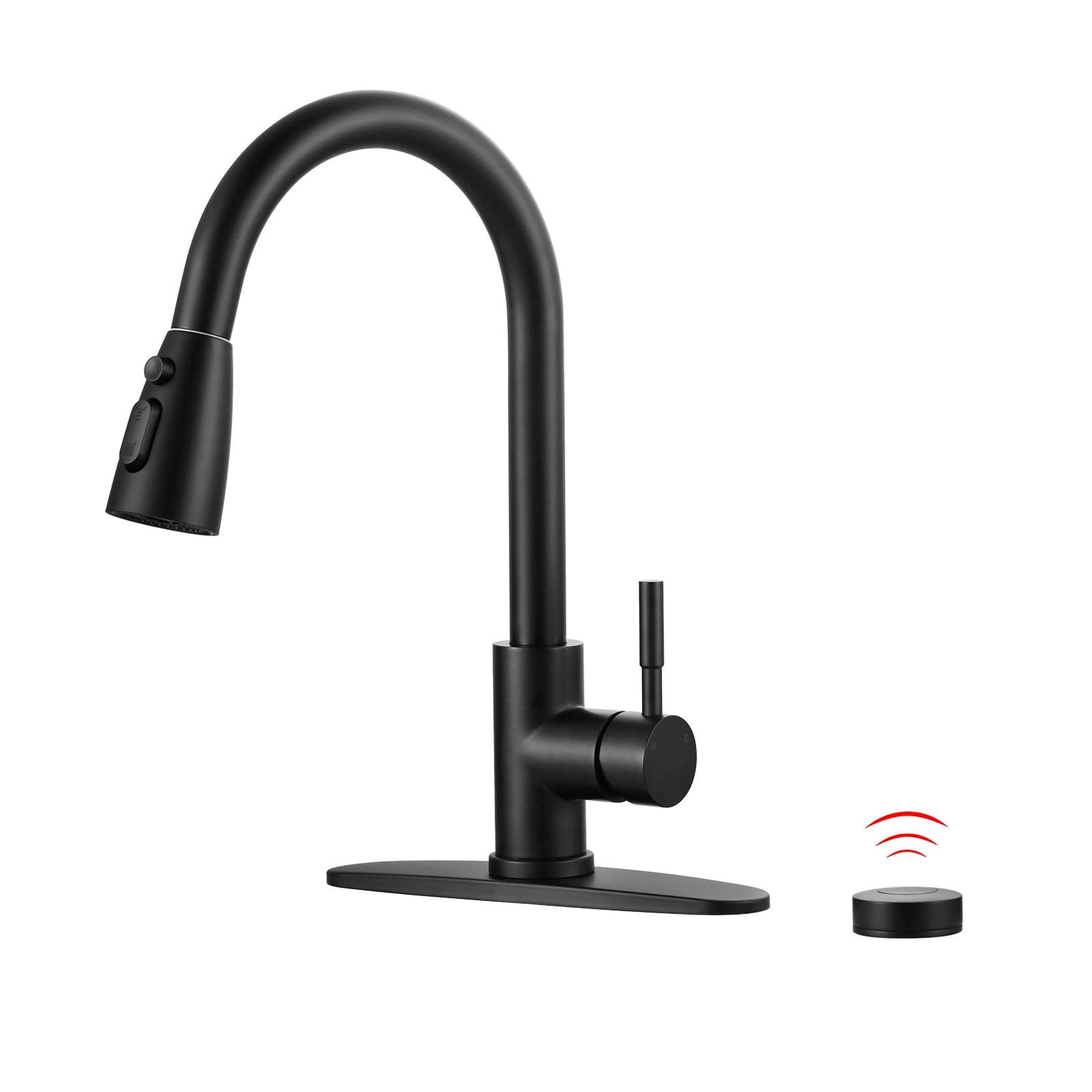 Automatic Smart Mobile Motion Sensor Kitchen Sink Faucet with 3 Modes Pull-Down Sprayer