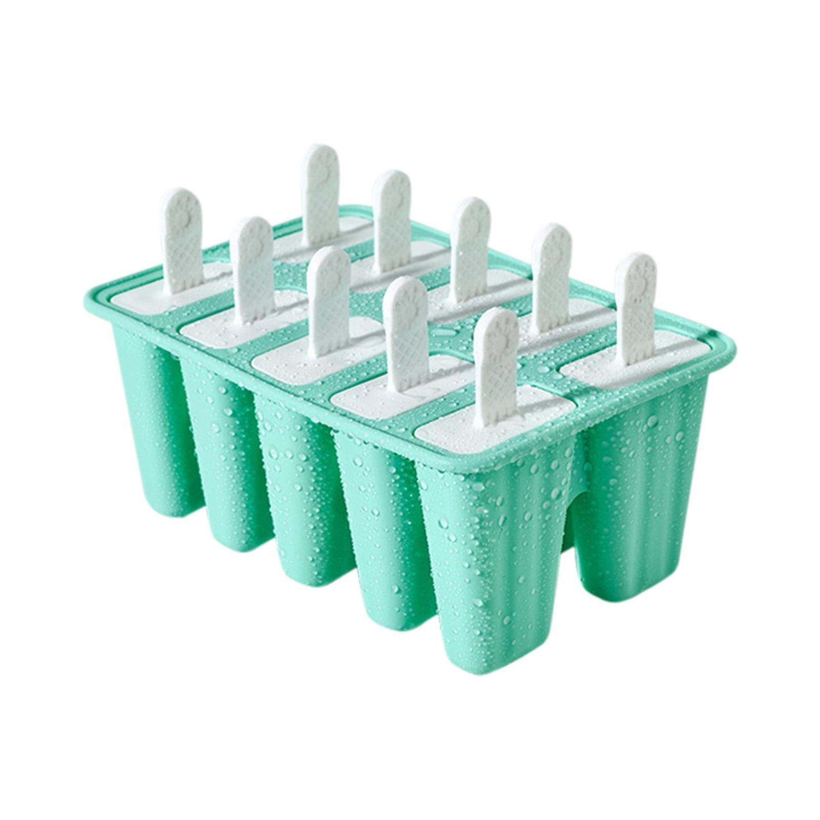 Mint Green Silicone 10-Cavity Popsicle Mold Set