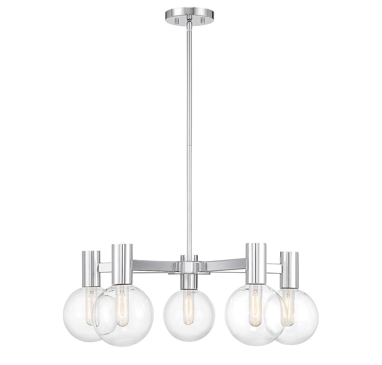 Savoy House Wright 5 - Light Chandelier in  Chrome