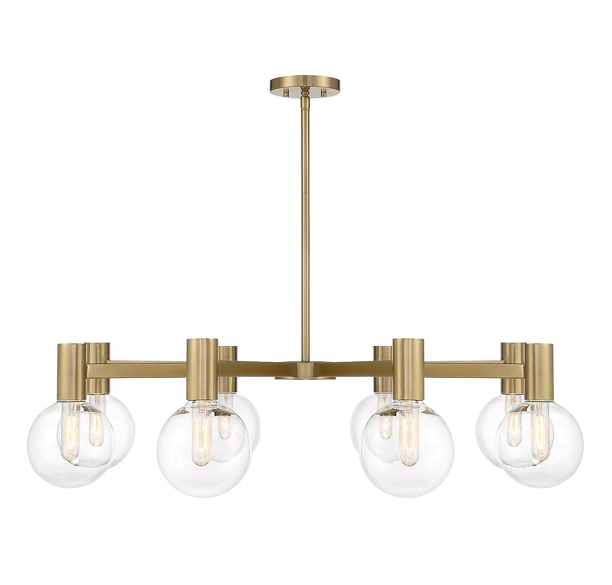 Savoy House Wright 8 - Light Chandelier in  Warm Brass