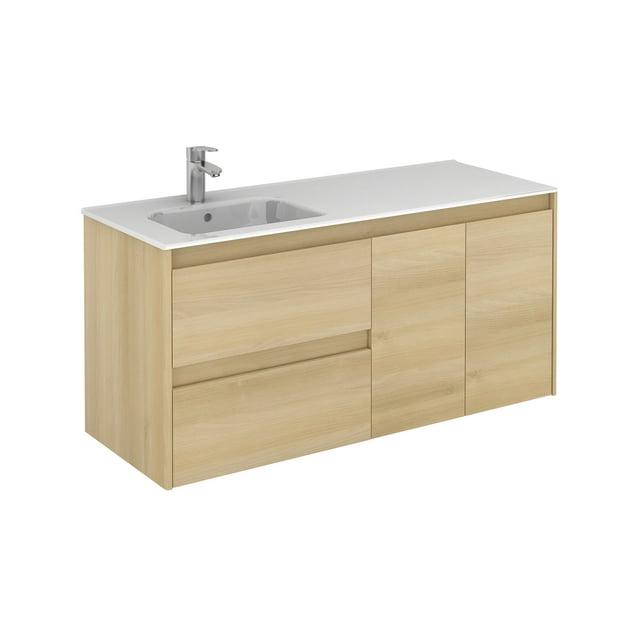 WS Bath Collections Ambra 47.5'' Single Bathroom Vanity with Porcelain Top