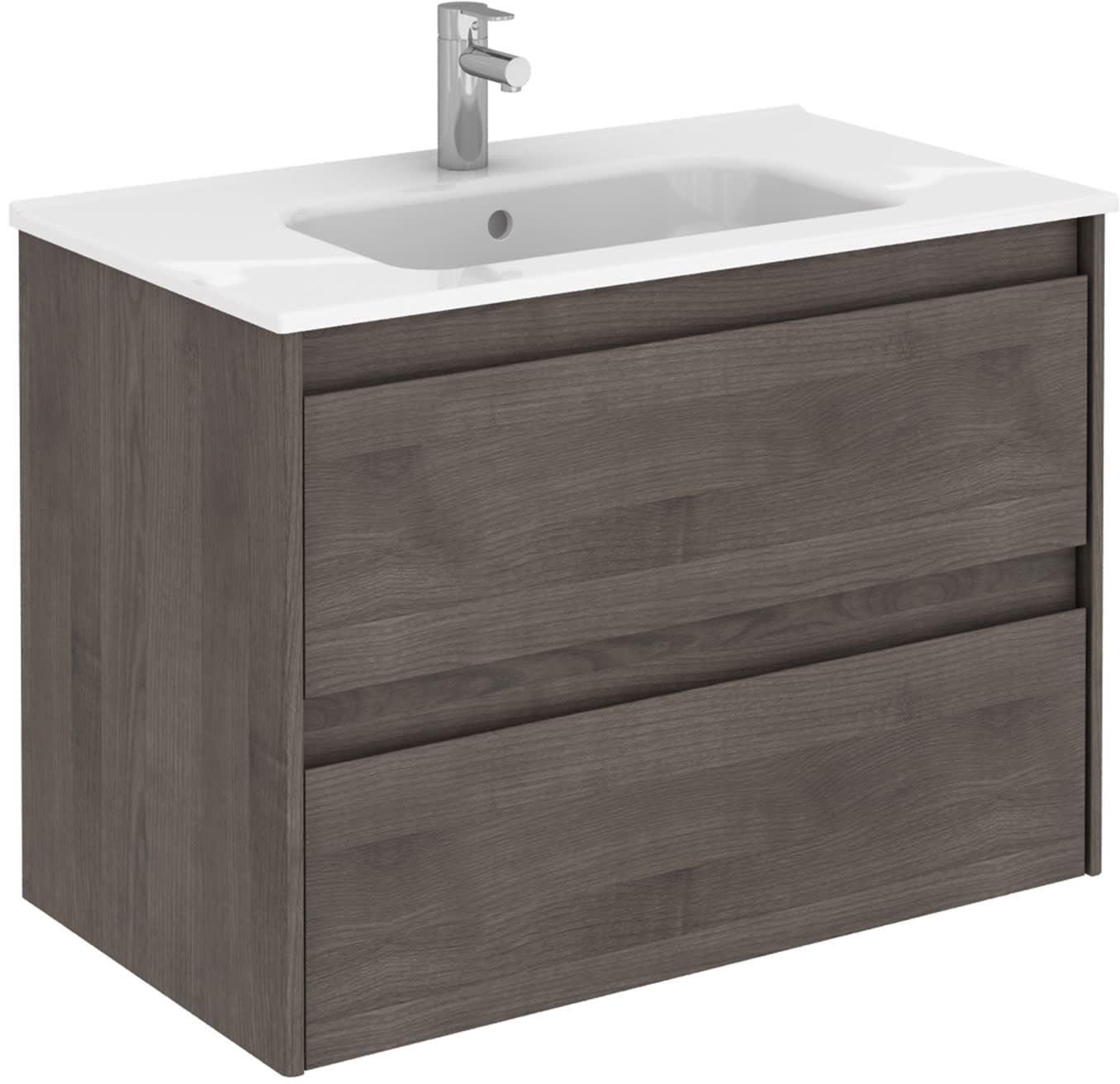Ws Bath Collections Ambra 80 Ambra 32" Wall Mounted Single Basin Vanity Set - Wood