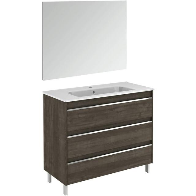 Ws Bath Collections Belle 100 Pack 1 Belle 40" Free Standing Single Vanity Set - Wood
