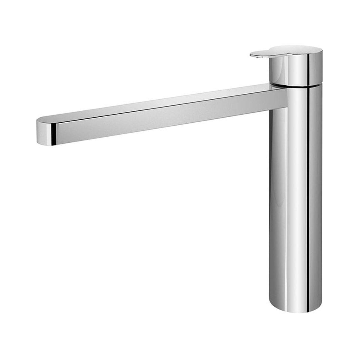 Polished Chrome Single-Handle Bathroom Faucet