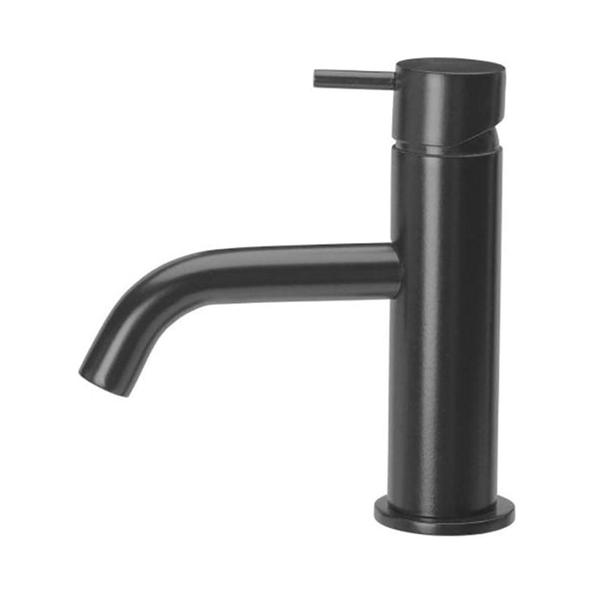 Modern Black Brass Single-Handle Bathroom Faucet