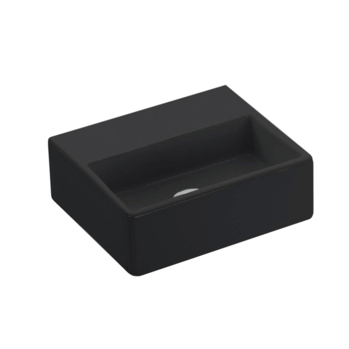 WS Bath Collections Quattro 11.2'' Ceramic Rectangular Bathroom Sink