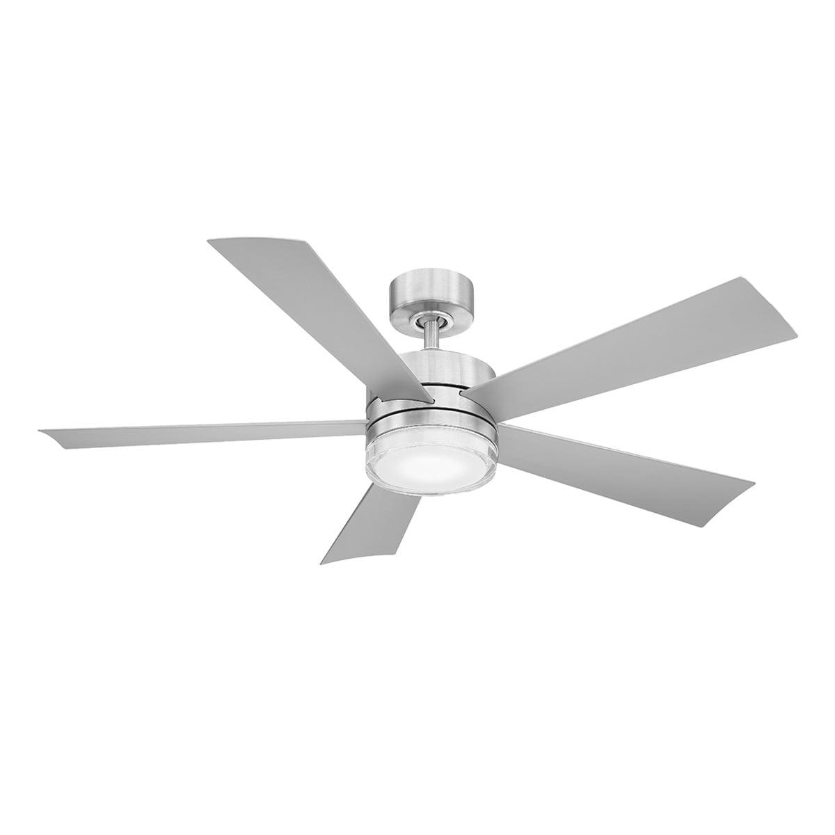 Wynd 5 - Blade Outdoor /Indoor Smart Ceiling Fan with Remote Control and LED Light Kit Included