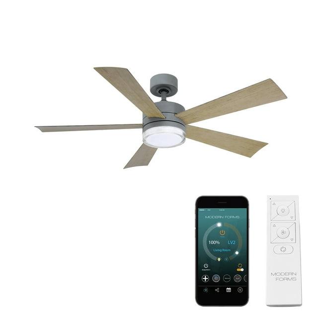 Wynd 5 - Blade Outdoor /Indoor Smart Ceiling Fan with Remote Control and LED Light Kit Included