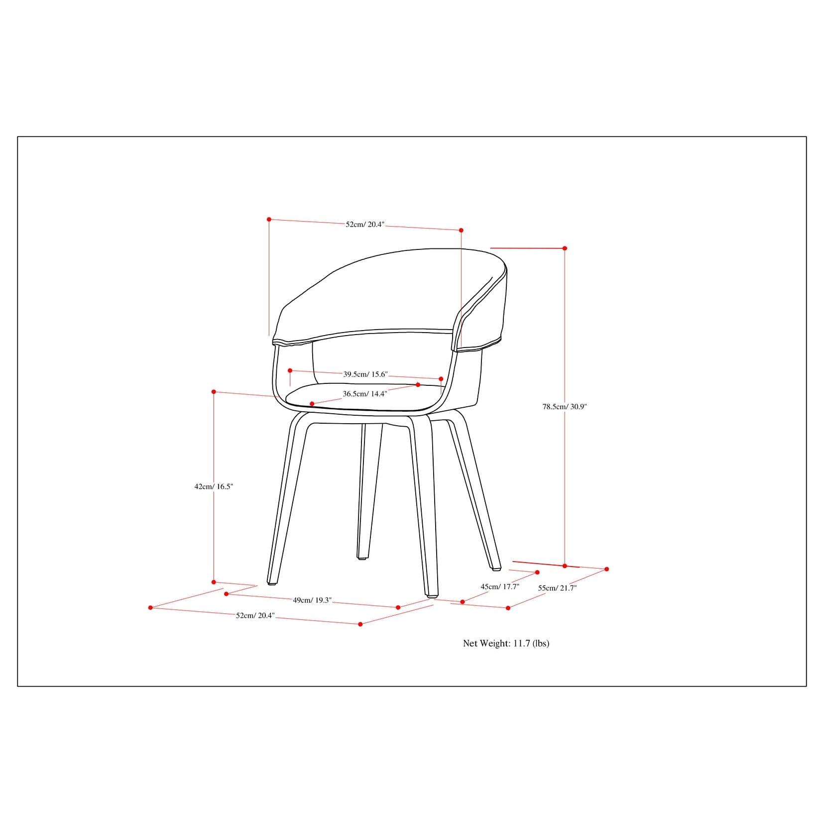 Elegant Light Grey Linen Upholstered Dining Chair with Light Wood Legs