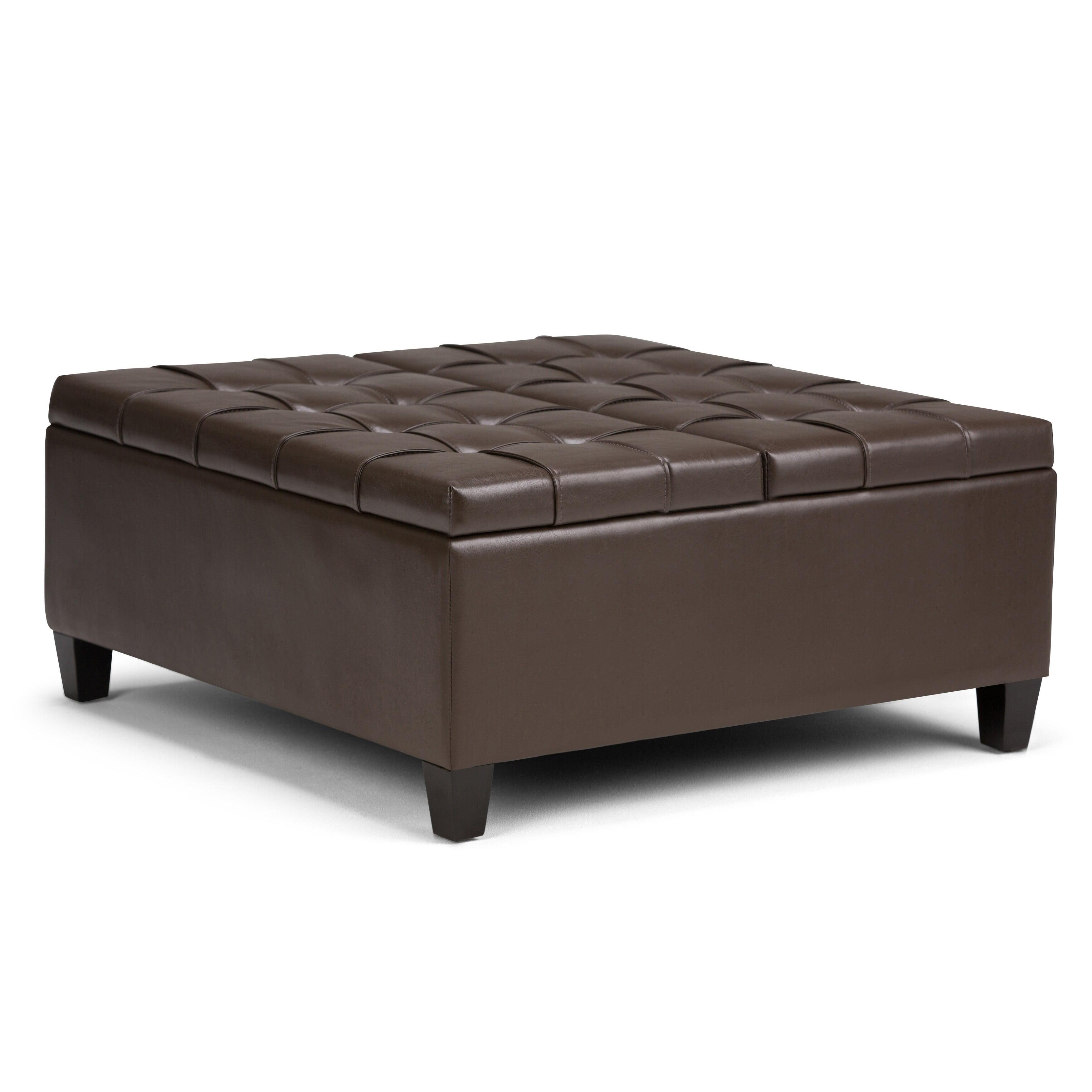 36" Elliot Coffee Table Storage Ottoman - WyndenHall