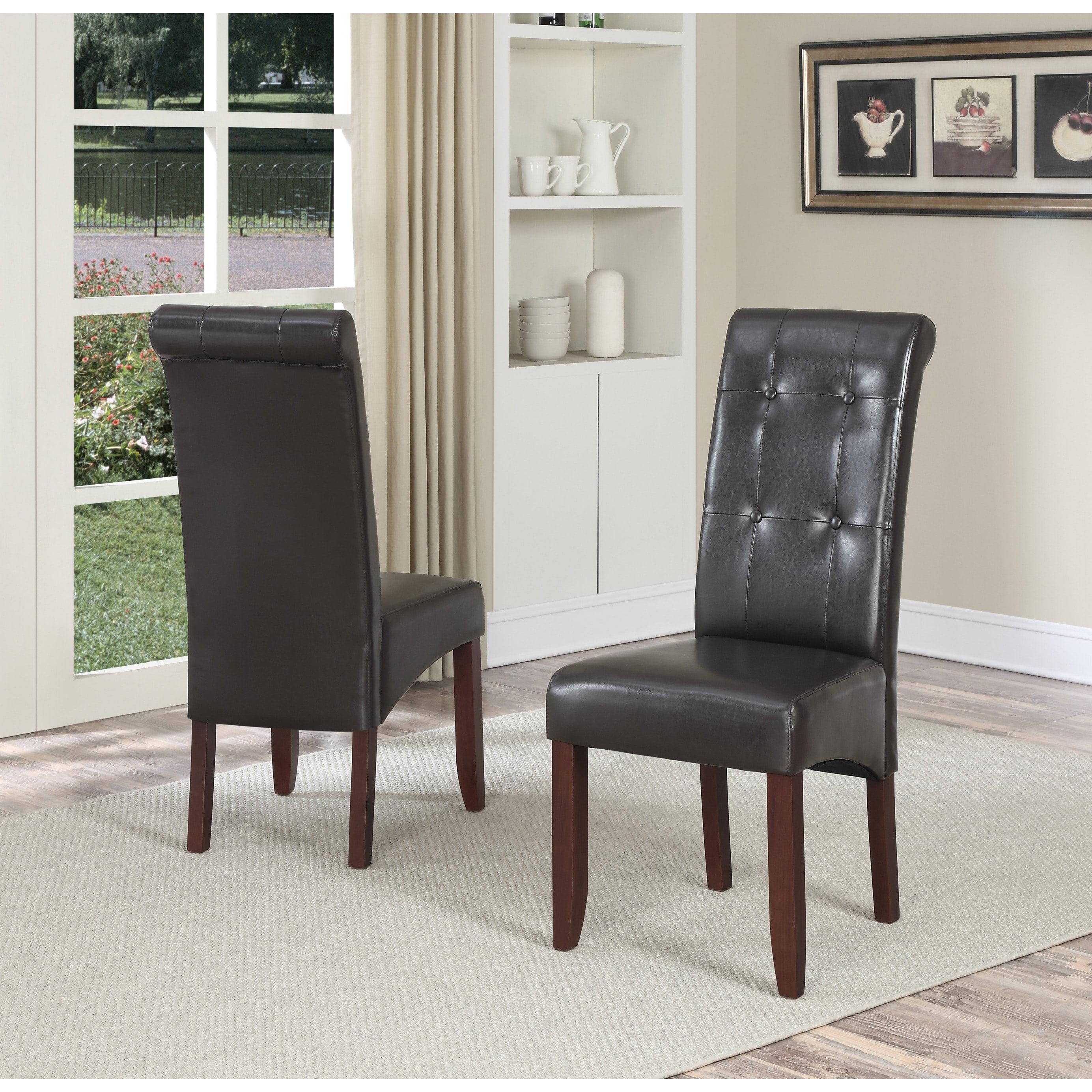 Set of 2 Essex Deluxe Tufted Parson Chair - Wyndenhall