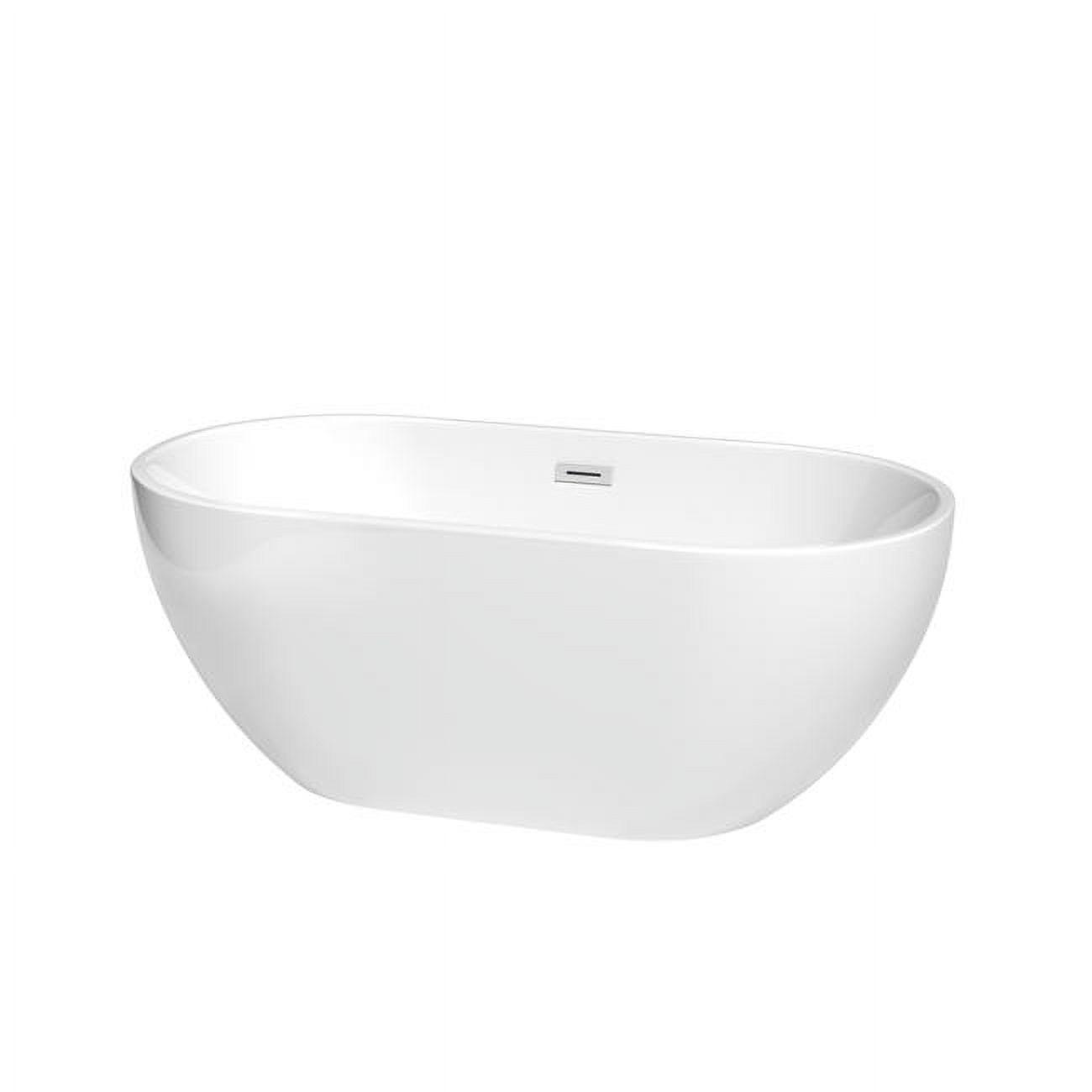 Brooklyn 60'' x 30'' Freestanding Soaking Acrylic Bathtub