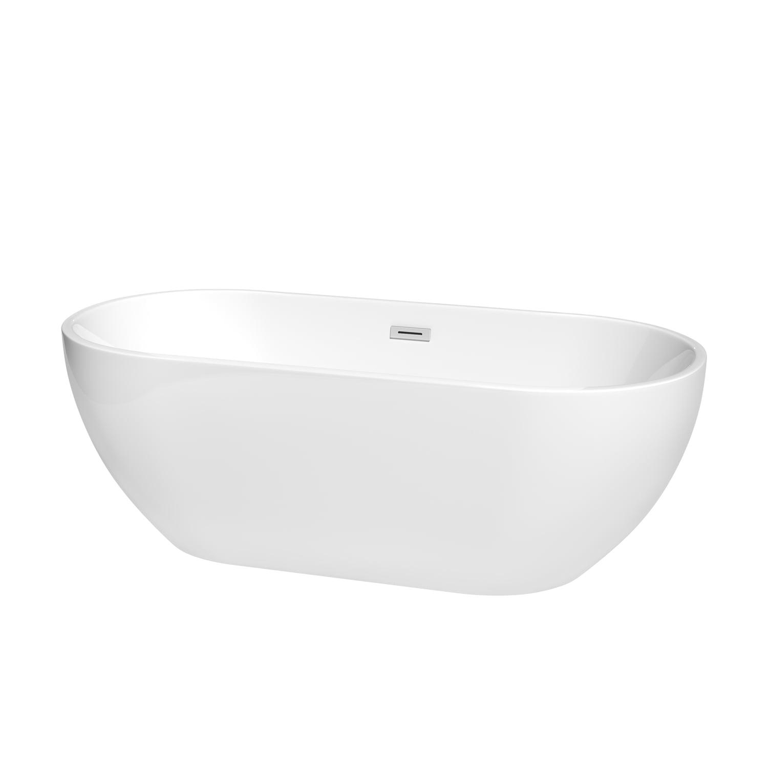 Brooklyn 67'' x 30'' Freestanding Soaking Acrylic Bathtub