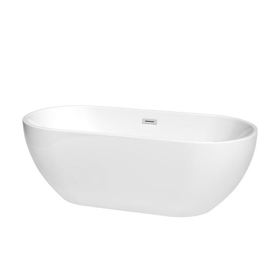 Brooklyn 67'' x 30'' Freestanding Soaking Acrylic Bathtub