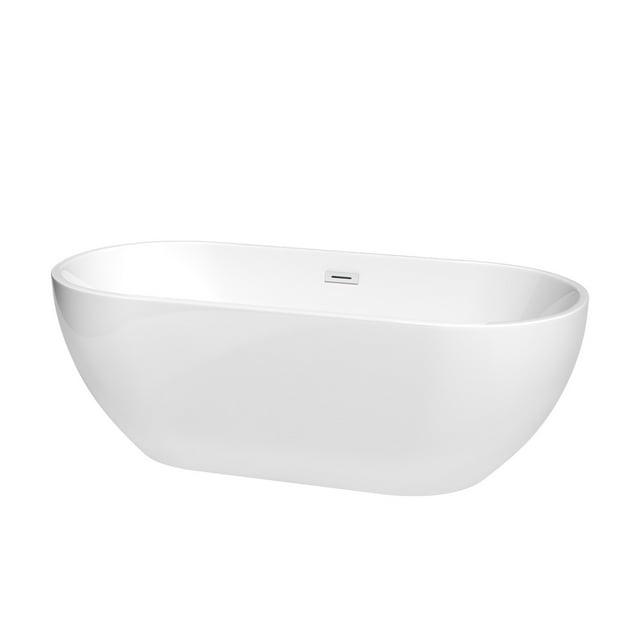 Brooklyn 67'' x 30'' Freestanding Soaking Acrylic Bathtub