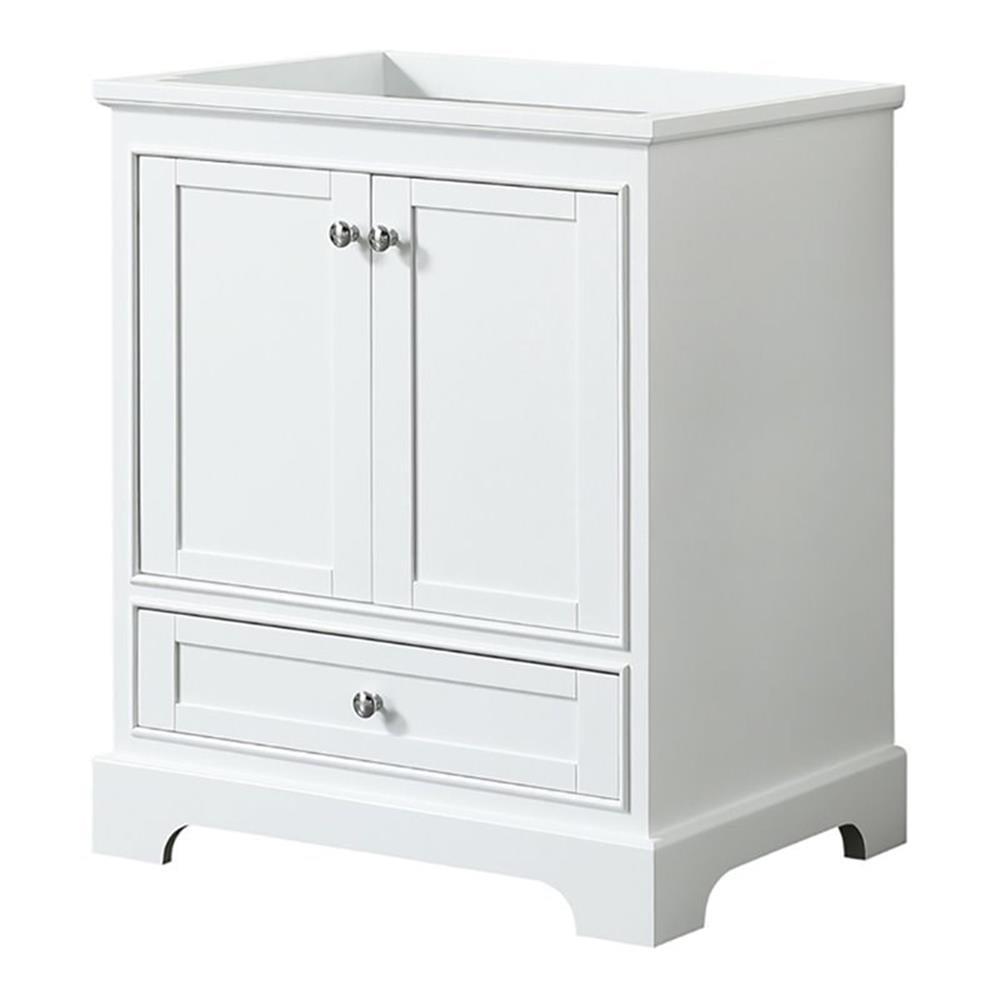 Deborah 30" White Plywood Single Bathroom Vanity Base