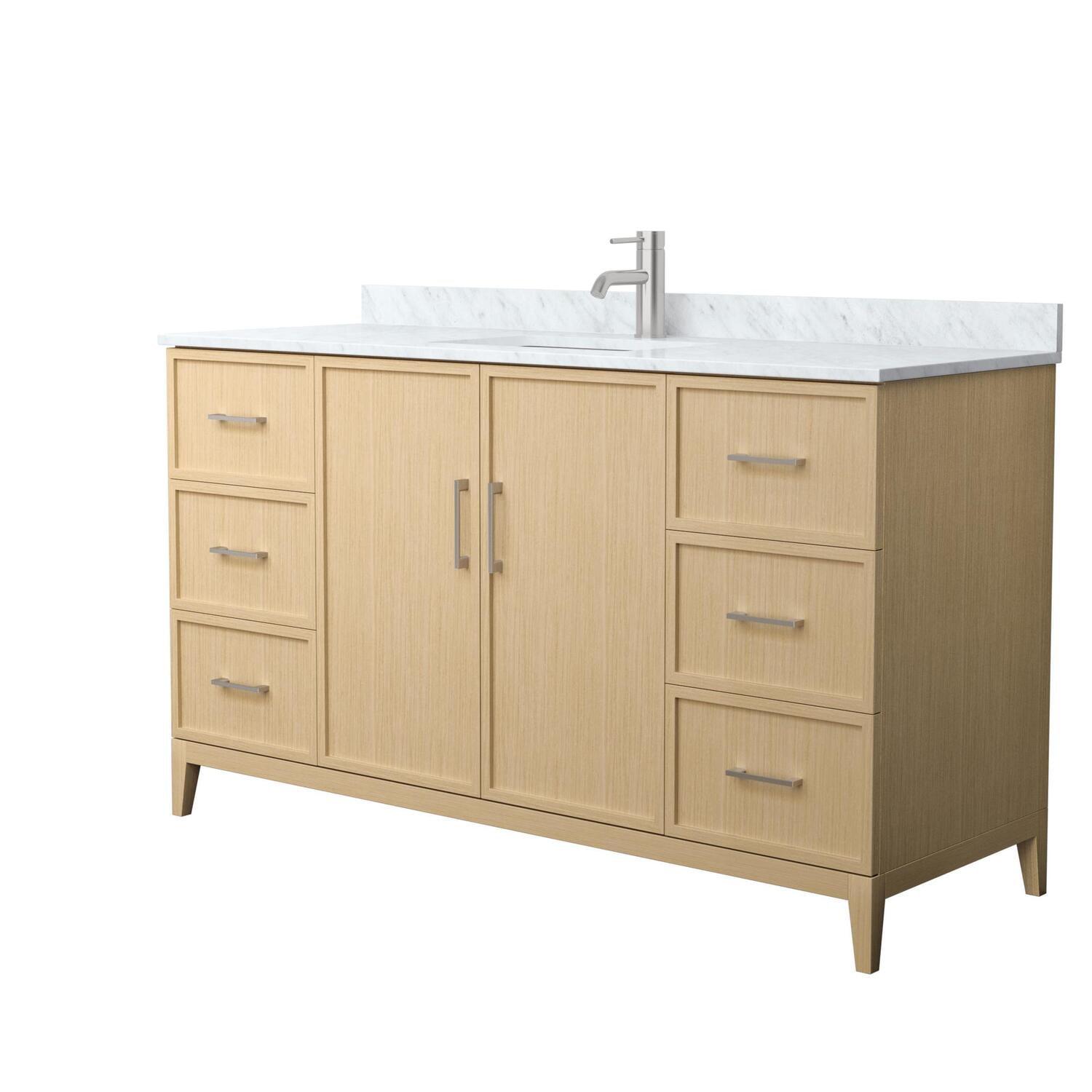 Elan 60'' Single Bathroom Vanity with Marble Top