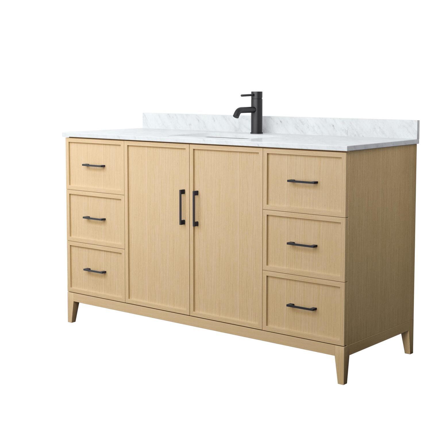 Elan 60'' Single Bathroom Vanity with Marble Top