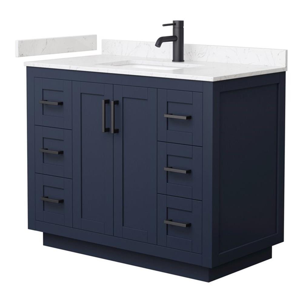 Miranda 42" Freestanding Single Bathroom Vanity with Cultured Marble Top