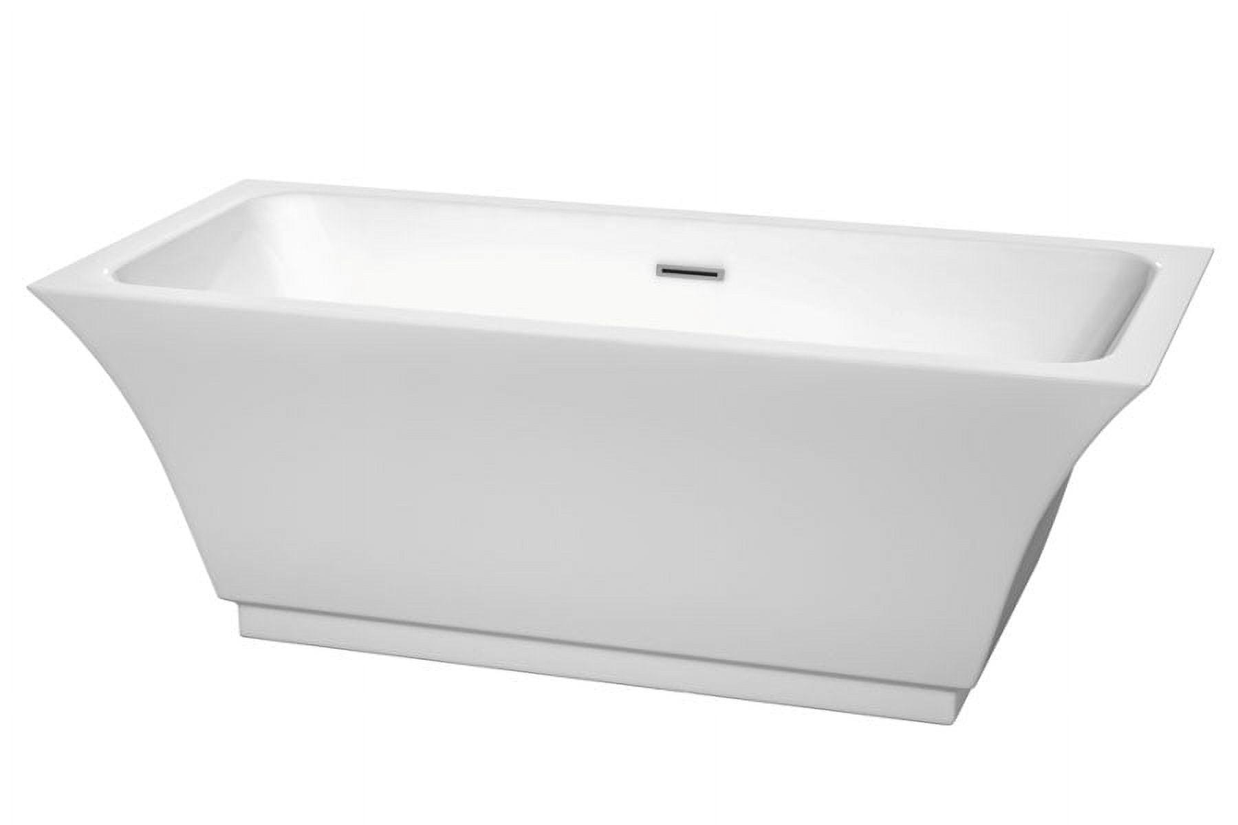 Galina 67'' x 31'' Freestanding Soaking Acrylic Bathtub