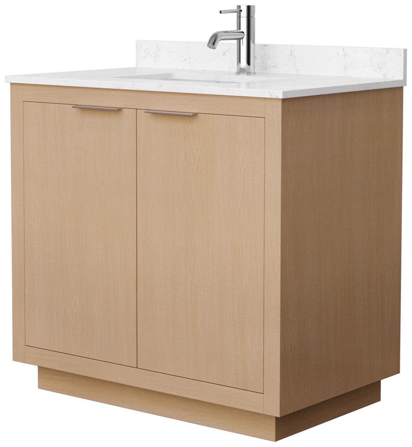 Wyndham Collection Wcf282836s-Vca-Unsmxx Maroni 36" Free Standing Single Basin Vanity Set