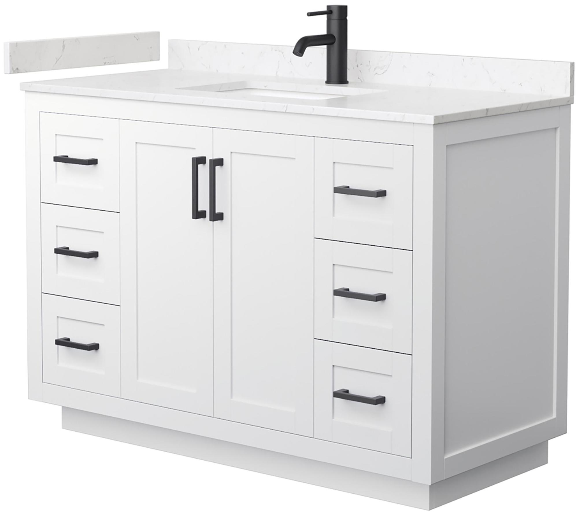 Wyndham Collection Wcf2929-48S-Vca-Mxx Miranda 48" Free Standing Single Basin Vanity Set -