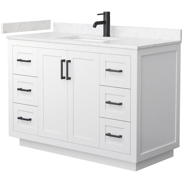 Wyndham Collection Miranda 48" Freestanding Single Bathroom Vanity with Cultured Marble Top