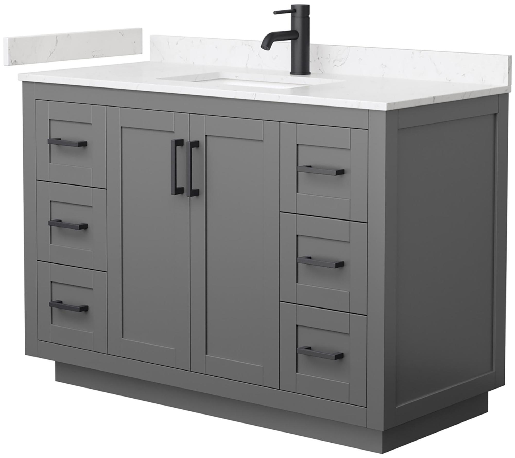 Miranda 48" Freestanding Single Bathroom Vanity with Cultured Marble Top