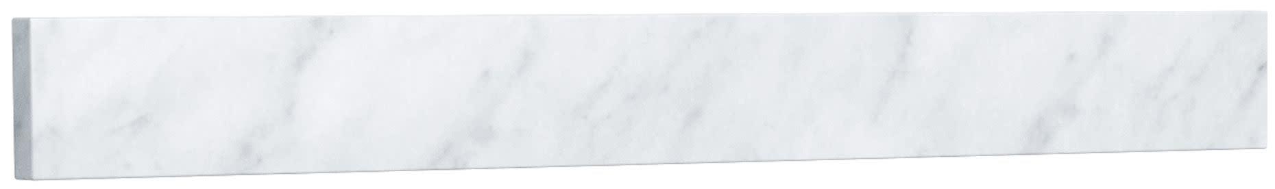 Replacement 30 Inch Backsplash in White Carrara Marble