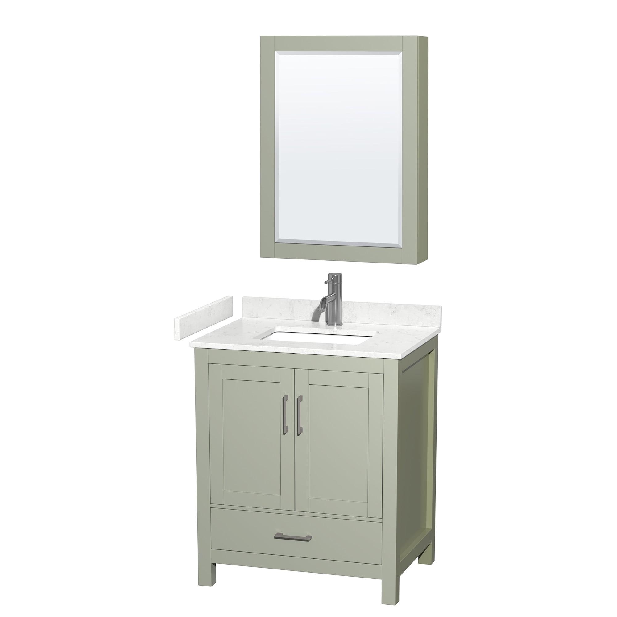 Wyndham Collection Wcs141430s-Vca-Med Sheffield 30" Free Standing Single Basin Vanity Set