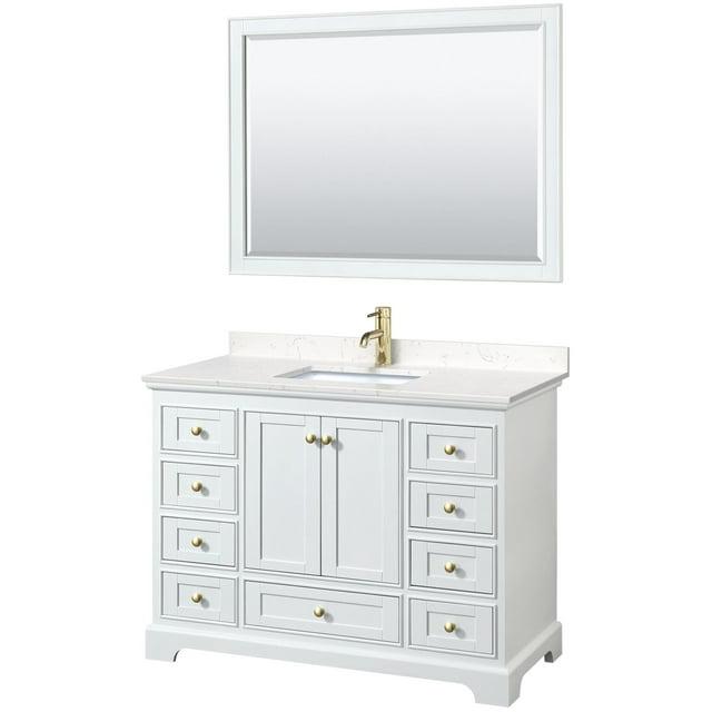 Wyndham Collection Wcs202048s-Vca-M46 Deborah 48" Free Standing Single Basin Vanity Set -