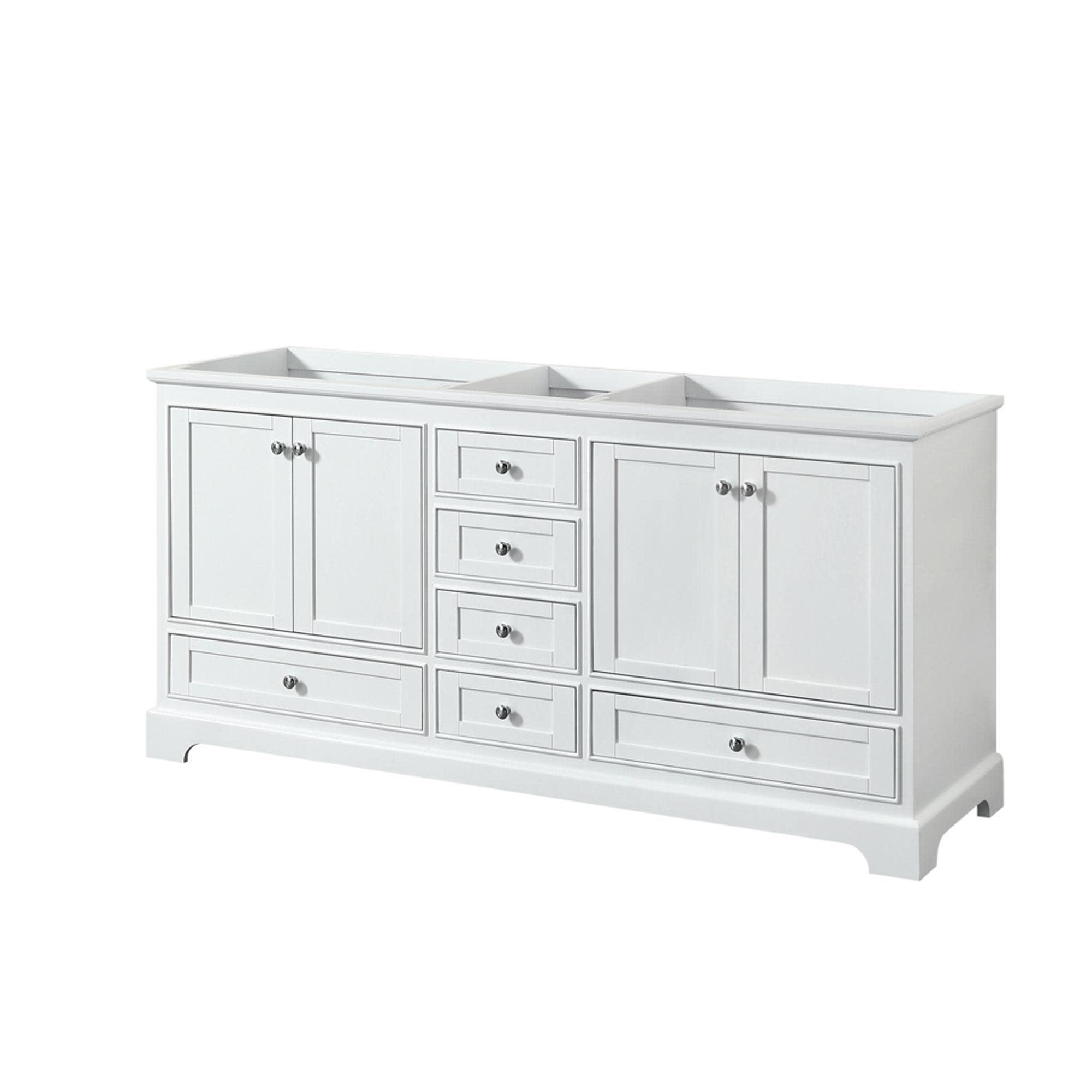 Wyndham Collection Deborah 71" Double Bathroom Vanity Base Only