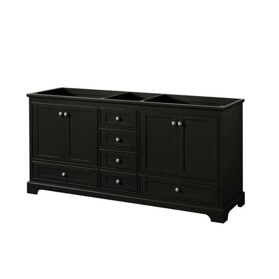 Wyndham Collection Deborah 71" Double Bathroom Vanity Base Only