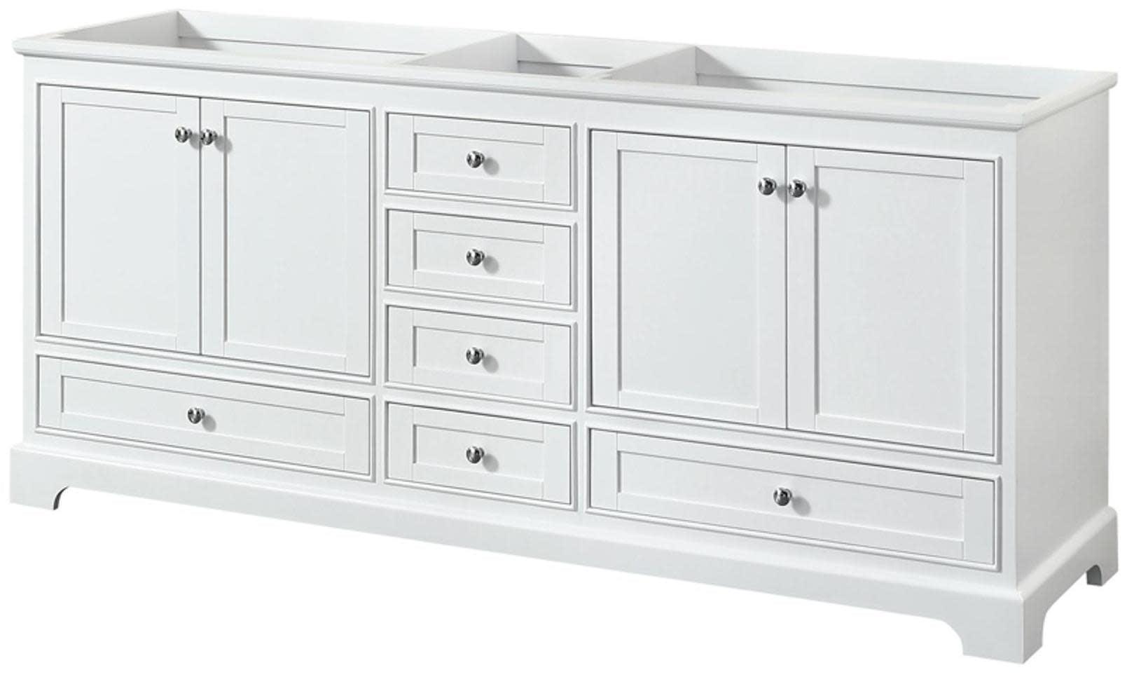 Deborah 79" Double Bathroom Vanity Base Only