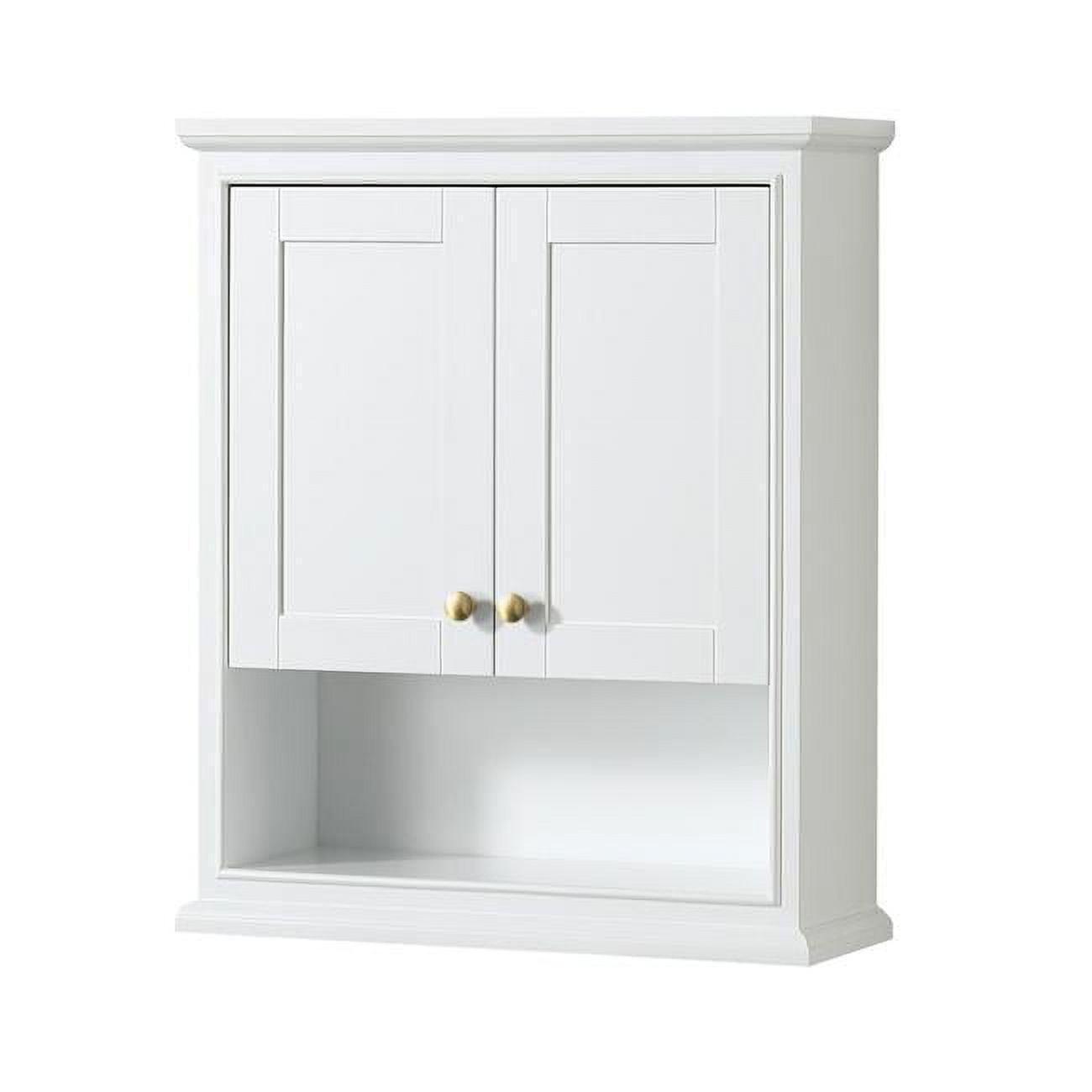 Wyndham Collection Wcs2020wc Deborah 30" Wood Wall Mounted Bathroom Cabinet - White /