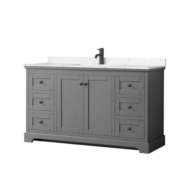 Wyndham Collection Avery 60'' Single Bathroom Vanity with Top